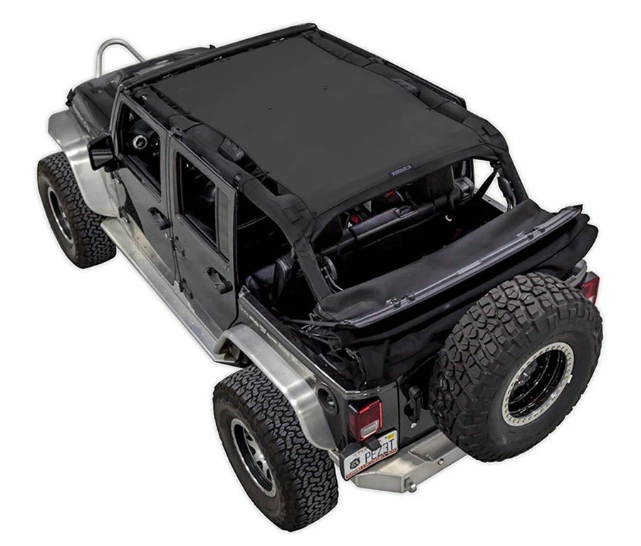 SpiderWebShade SW1 JK-4D Shade Top | Black | Jeep Wrangler JK 4 Door