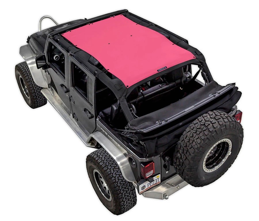 SpiderWebShade SW1 JK-4D Shade Top | Pink | Jeep Wrangler JK 4 Door