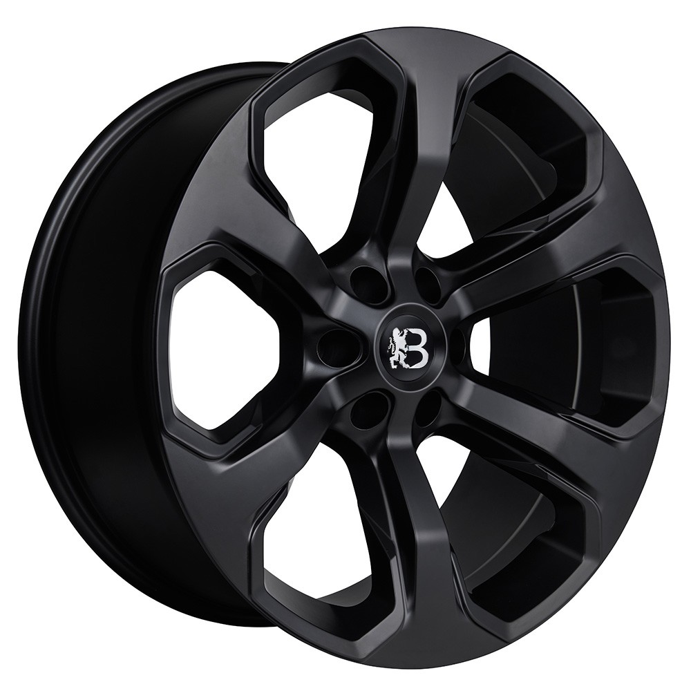 Bawarrion Wheels | IBX | 10x22 | Offset +5 | Matte Black | Bawarrion Logo Chrome