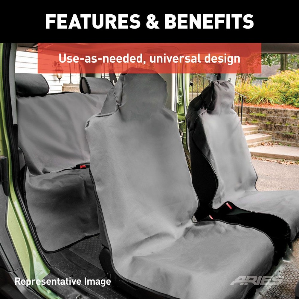 Aries Universal Seat Cover | Grey | Front |
