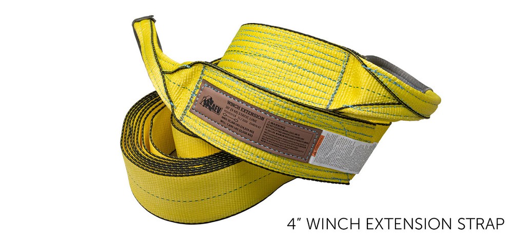 AEV Winch Extension Straps | Wide 101mm | Length 9m | WLL 3889kg