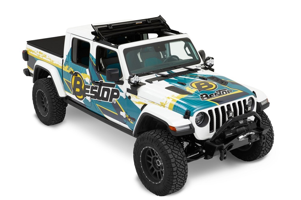 Bestop Sunrider for Hardtop | Black Diamond | Jeep Wrangler JL | Jeep Gladiator JT