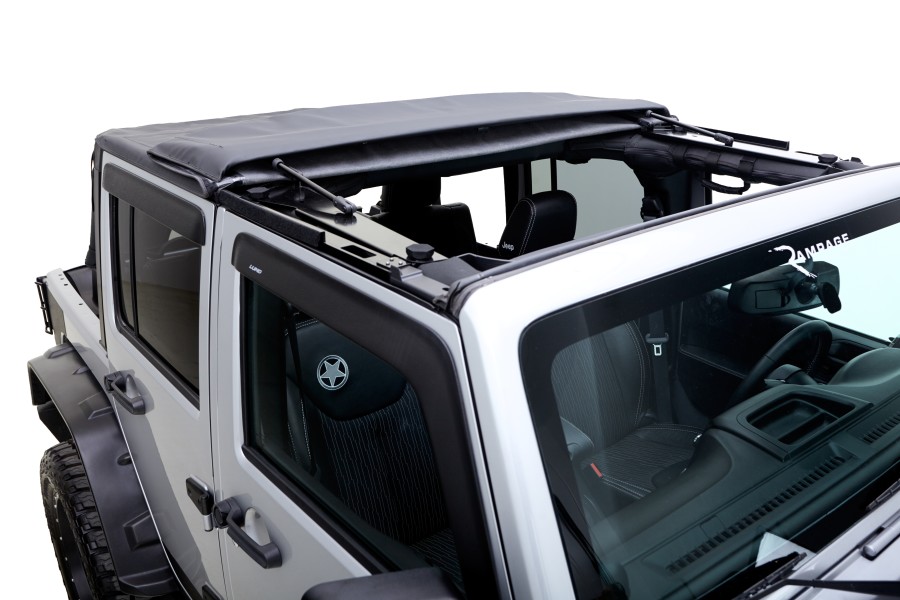 Rampage Products Fastback Top "TrailView" | Black Diamond | Tinted Windows | Jeep Wrangler JK 4-Door