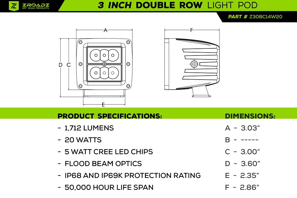 ZROADZ Tail Light Top LED Kit | 07-18 Jeep Wrangler JK