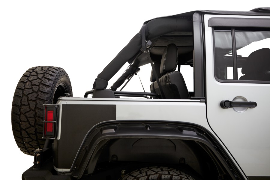 Rampage Products Fastback Top "TrailView" | Black Diamond | Tinted Windows | Jeep Wrangler JK 4-Door