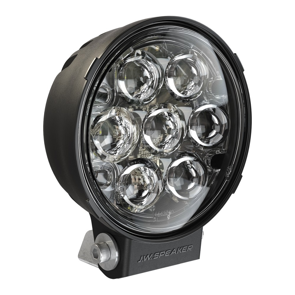 J.W. Speaker TS3001R Rund LED Zusatzscheinwerfer | Paar | Schwarz | ECE | Driving Beam