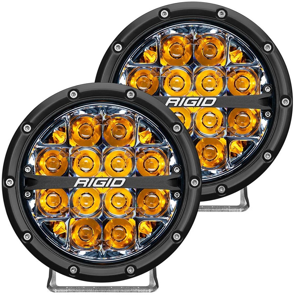 Rigid Industries 6" 360-Series LED Lights | Backlight Amber | Spot