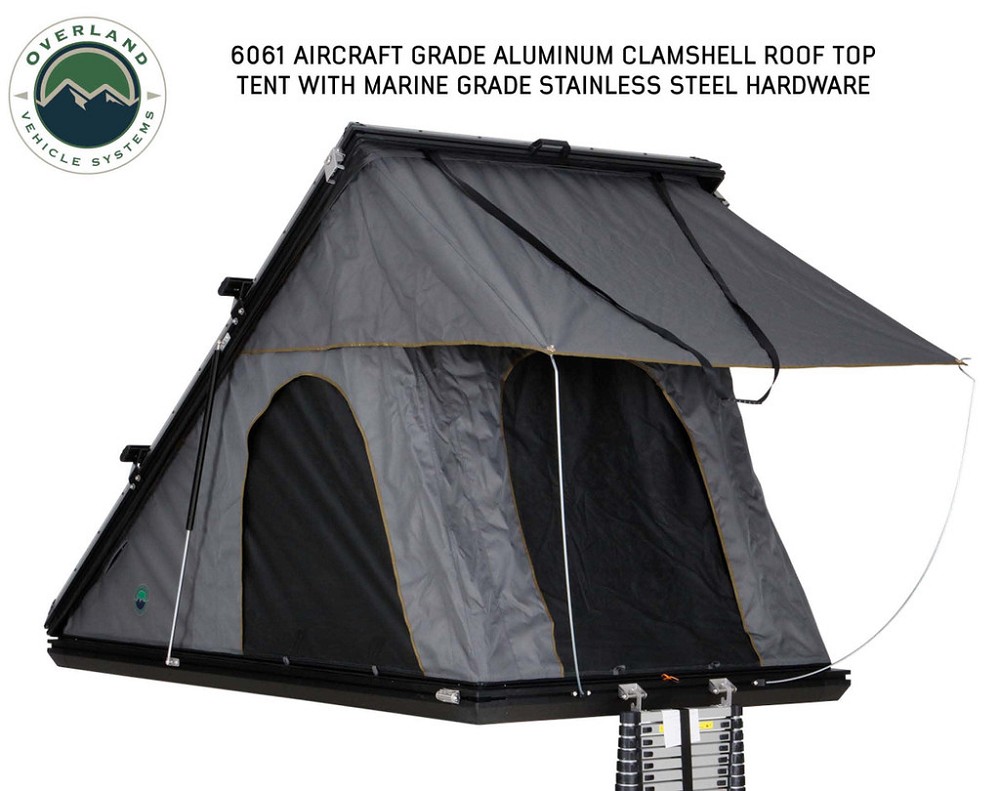 Overland Vehicle Systems "Mamba III" Aluminum Clamshell Roof Top Tent