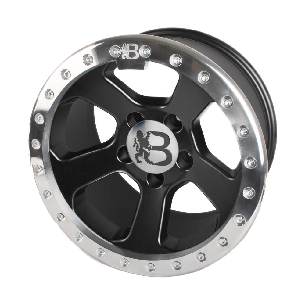 Bawarrion Wheels | Bon'z Beadlock HD | 9x17 | Offset -30 | Matte Black/Polished | 09-18 RAM1500 | 19+ RAM1500 Classic