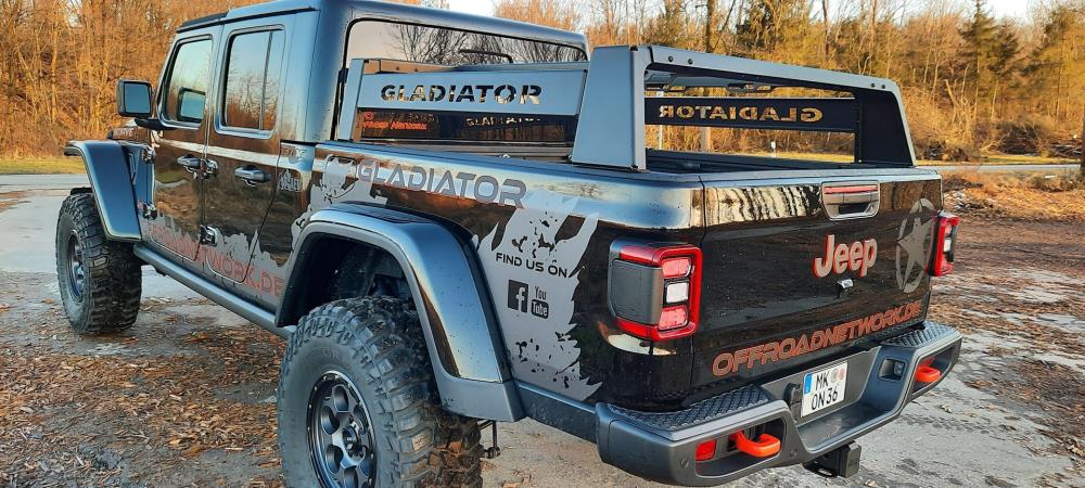 ON Side Crossbars "GLADIATOR" for Half Bed Rack | Jeep Gladiator JT