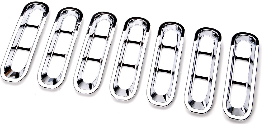 Rampage Products Chrome Grille Inserts | Jeep Wrangler JK