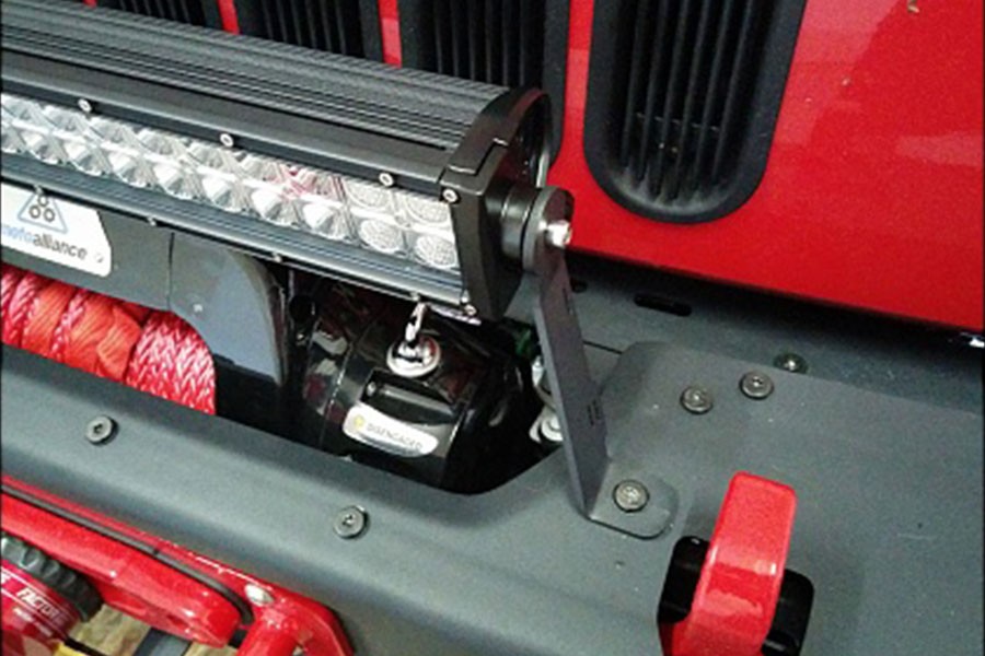 Maximus-3 12" or 20" LED Light Bar Brackets for Rubicon X Front Bumper | 07-18 Jeep Wrangler JK