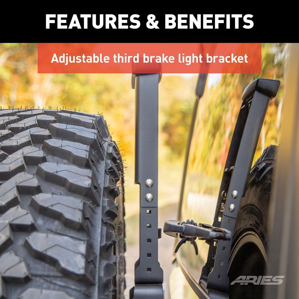 Heavy-Duty Spare Tire Carrier | Black | Jeep Wrangler JL