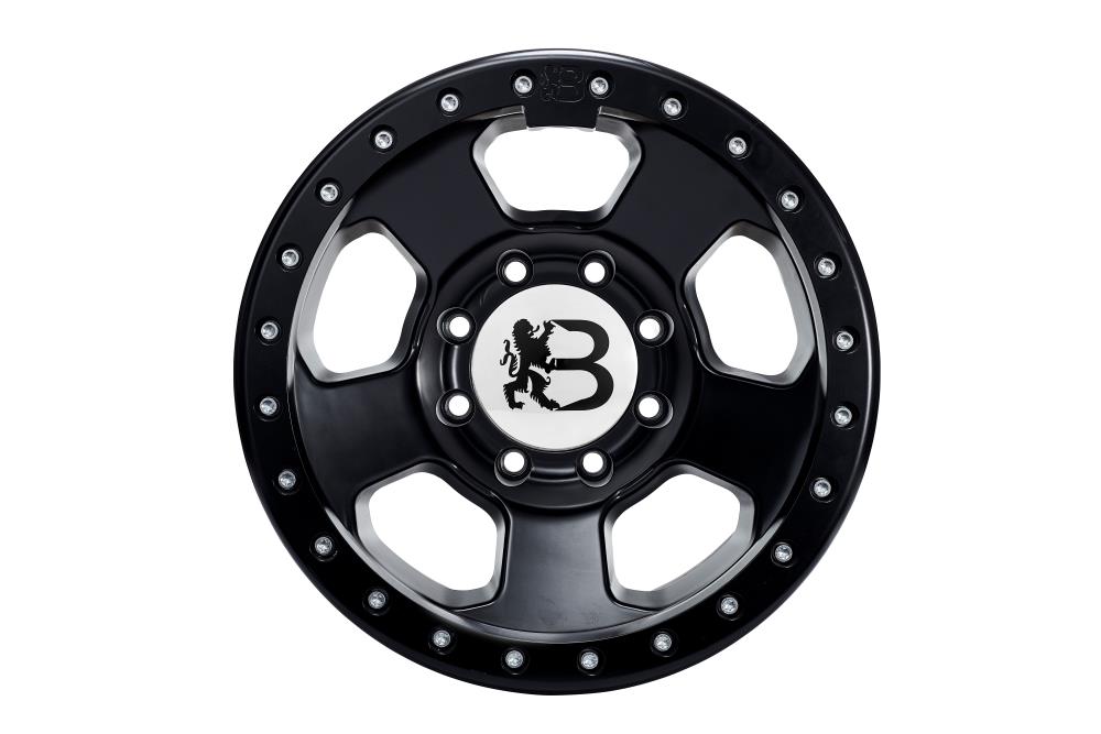 Bawarrion Wheels | Bon'z Beadlock SD | 9x17 | ET-32 | Mattschwarz | Ring Mattschwarz | RAM2500 2014-