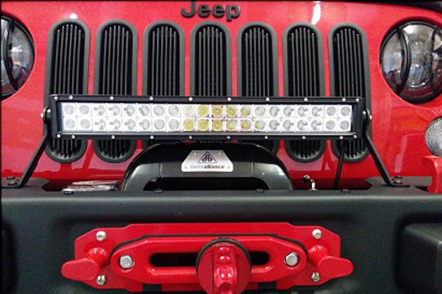 Maximus-3 10" LED Light Bar Brackets for Rubicon X Front Bumper | 07-18 Jeep Wrangler JK
