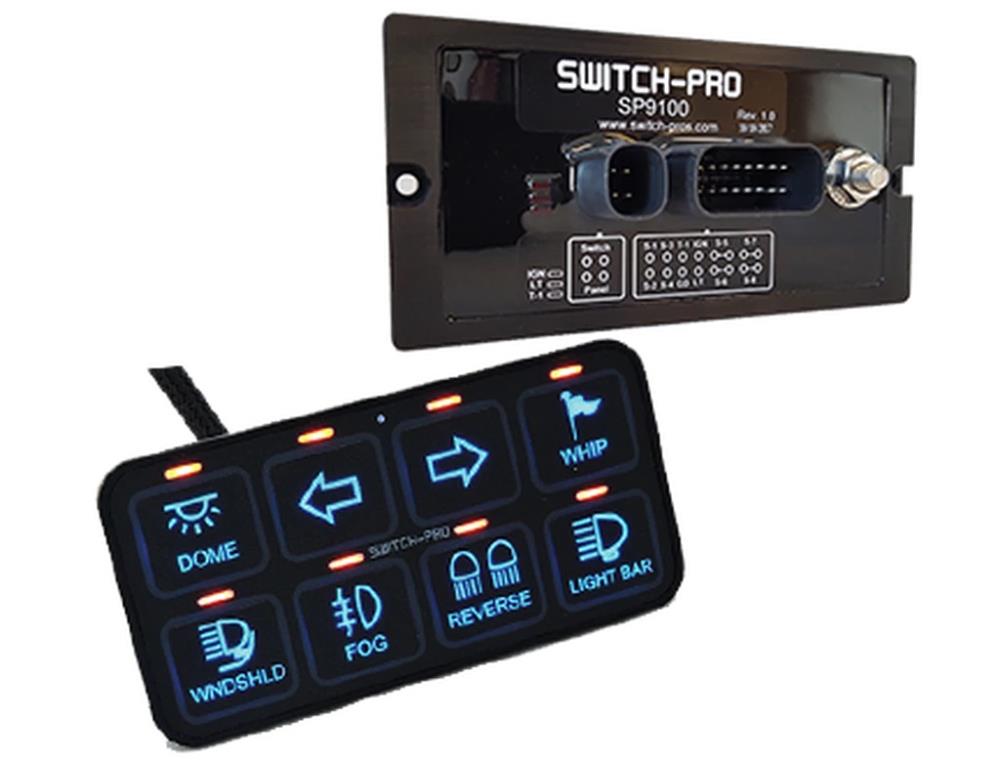 Switch-Pros SP9100 8-Fach Schalter Kit RGB Backlight
