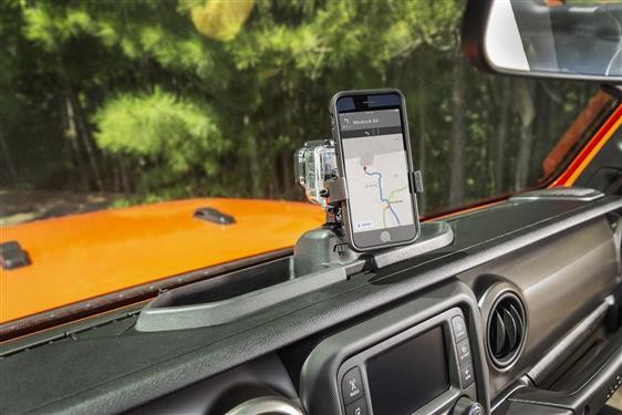 Rugged Ridge Dashboard Smartphone Mount | Jeep Wrangler JL | Jeep Gladiator JT